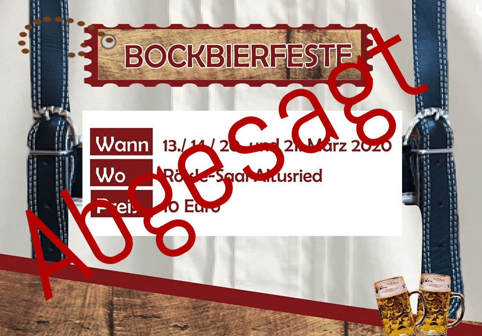 Bockbierfeste 2020