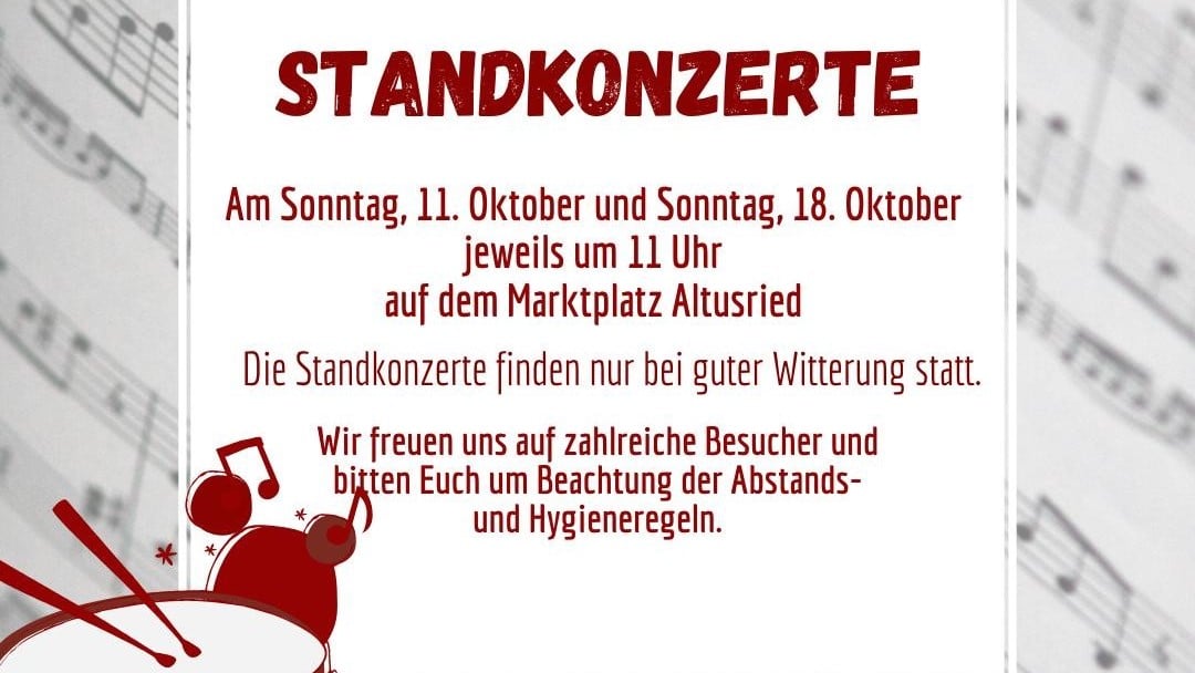 Standkonzerte auf dem Marktplatz
